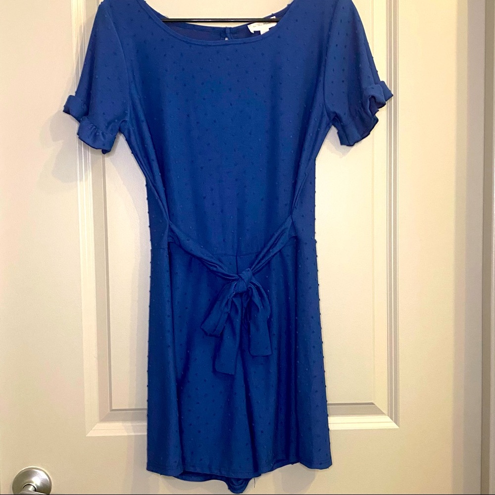 3/$35 Blue Cotton Romper
